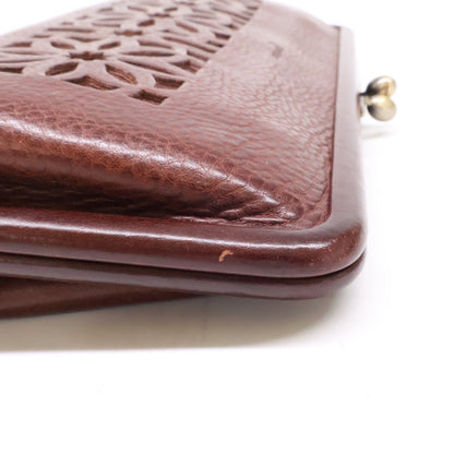 genten GenTen 44250-56 Cutwork Long Wallet with Frame Closure, Long Wallet (with Coin Pocket)
