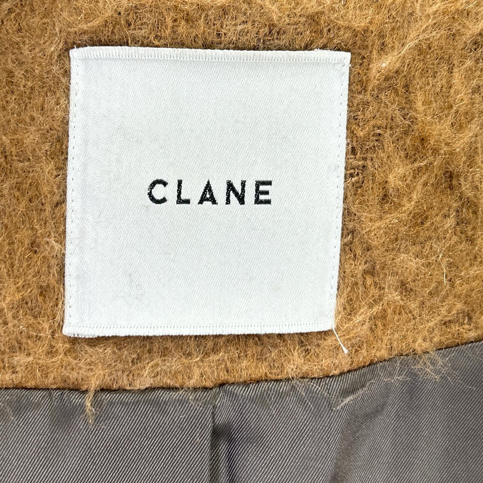 CLANE クラネ 101040 ブラウン ウール ジャギー コート コート