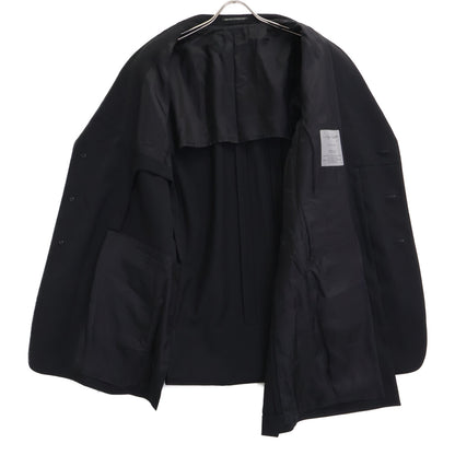 Yohji Yamamoto POUR HOMME ヨウジヤマモトプールオム 【美品/25年製】HP-J21-100 WOOL GABARDINE SLEEVE BUTTON ASYMMETRY JACKET アシメントリージャケット ジャケット