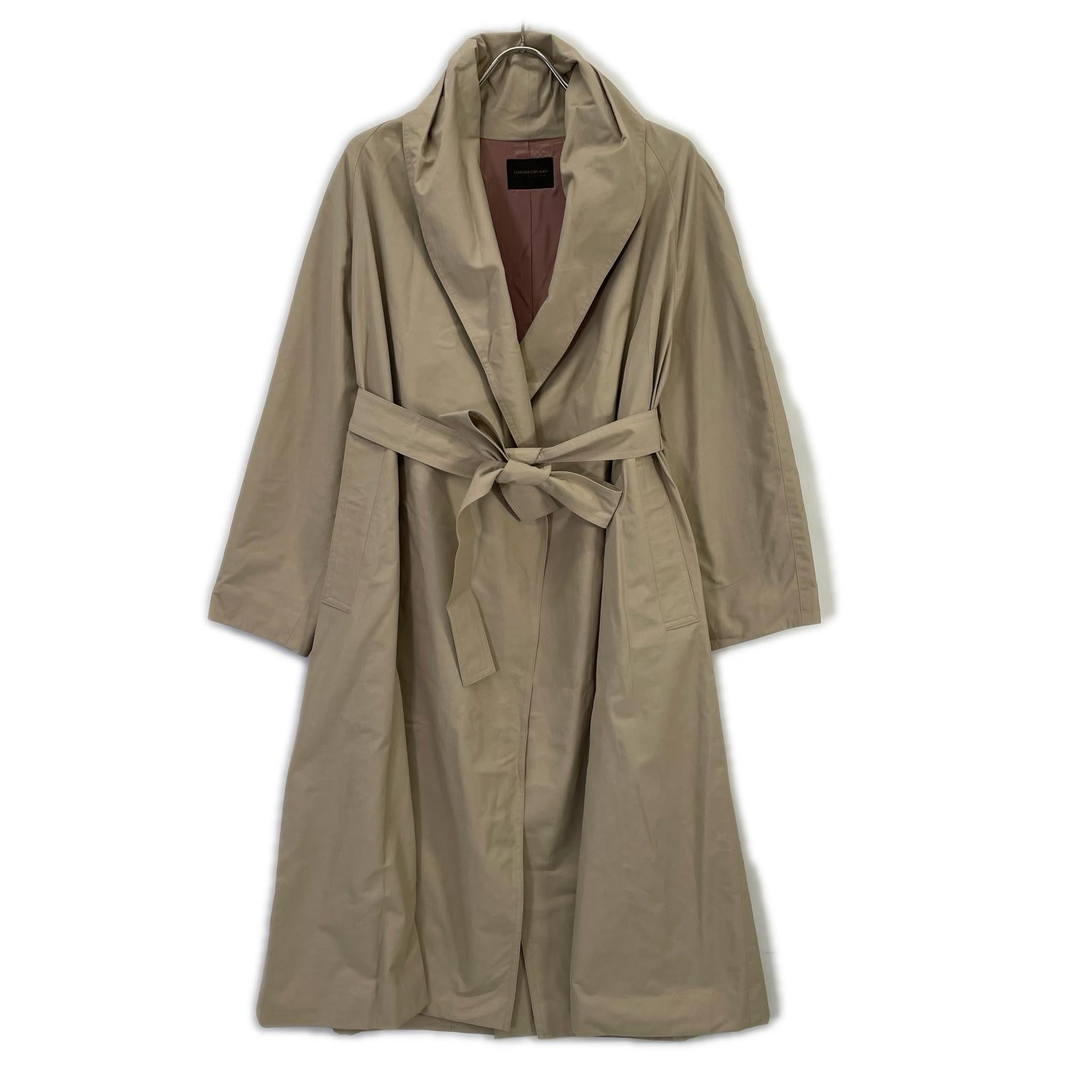 TOMORROWLAND Tomorrowland 13086108001 Smooth-Cross Belted Gown Coat Coat