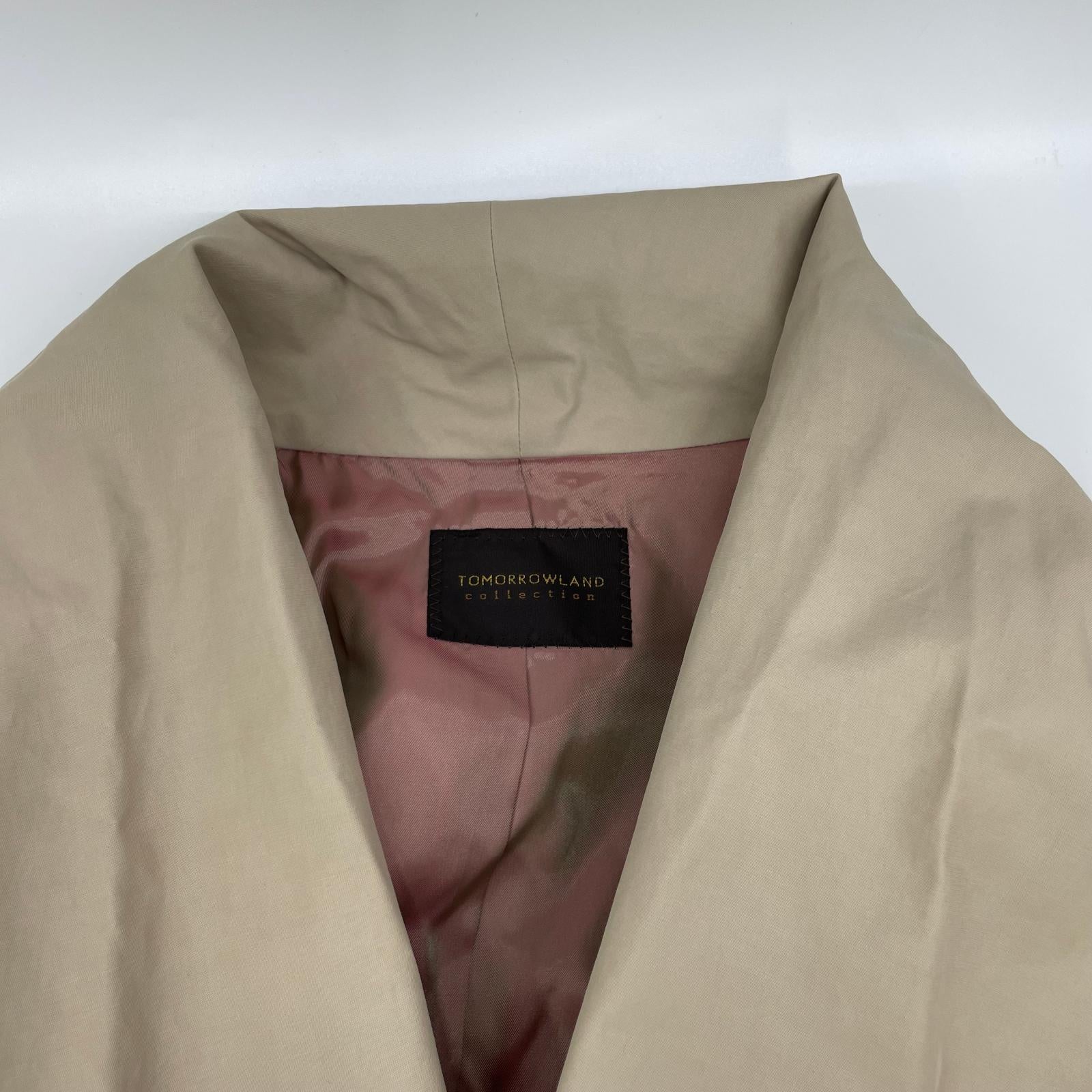 TOMORROWLAND Tomorrowland 13086108001 Smooth-Cross Belted Gown Coat Coat