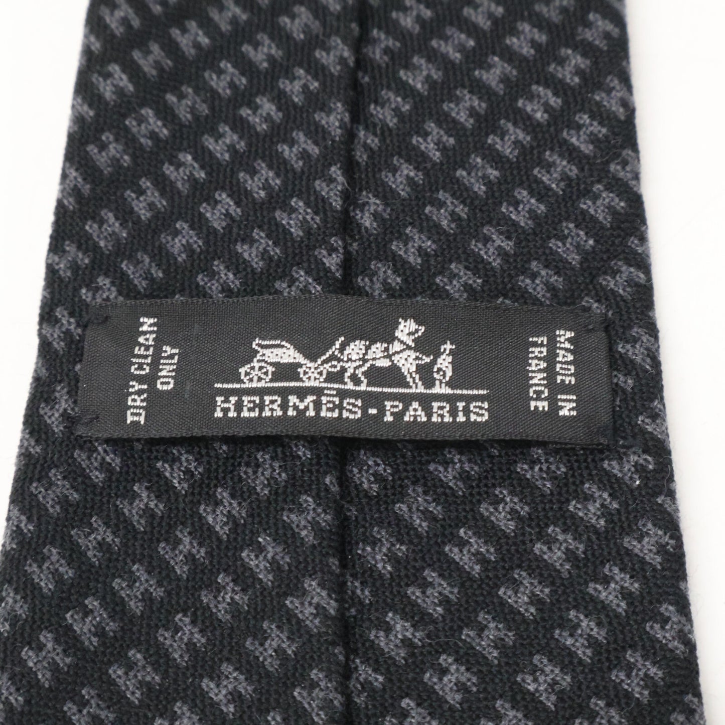 HERMES エルメス 【美品】H柄 ネクタイ