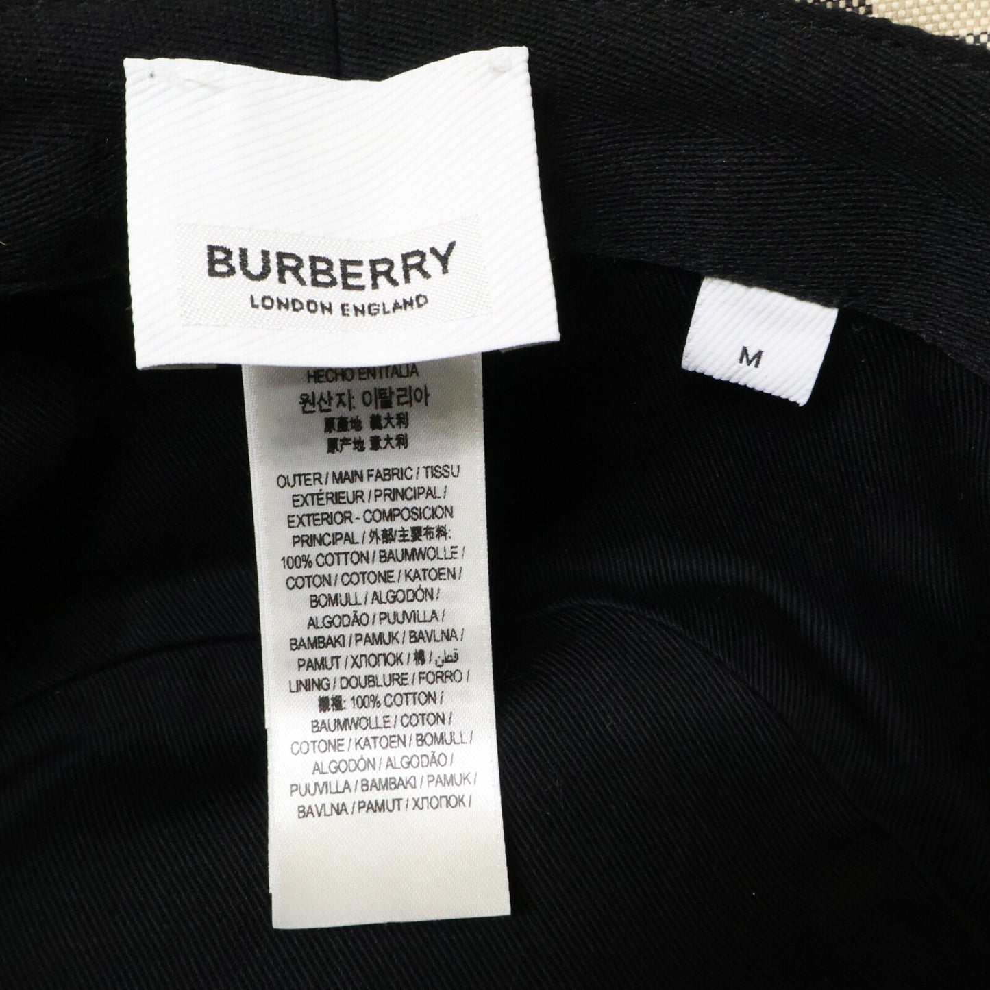 BURBERRY バーバリー 【美品】8050065/73R MH BUCKET 3C CHECK チェック バケットハット 帽子
