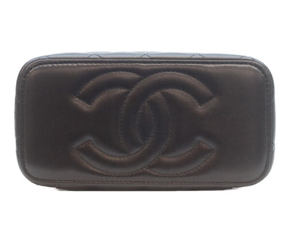 CHANEL シャネル ブラック×ピンク トップハンドル チェーンショルダー バニティバッグ ショルダーバッグ