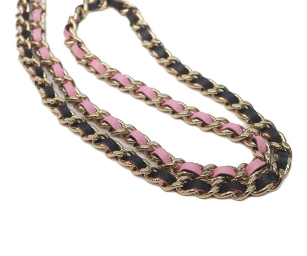 CHANEL シャネル ブラック×ピンク トップハンドル チェーンショルダー バニティバッグ ショルダーバッグ