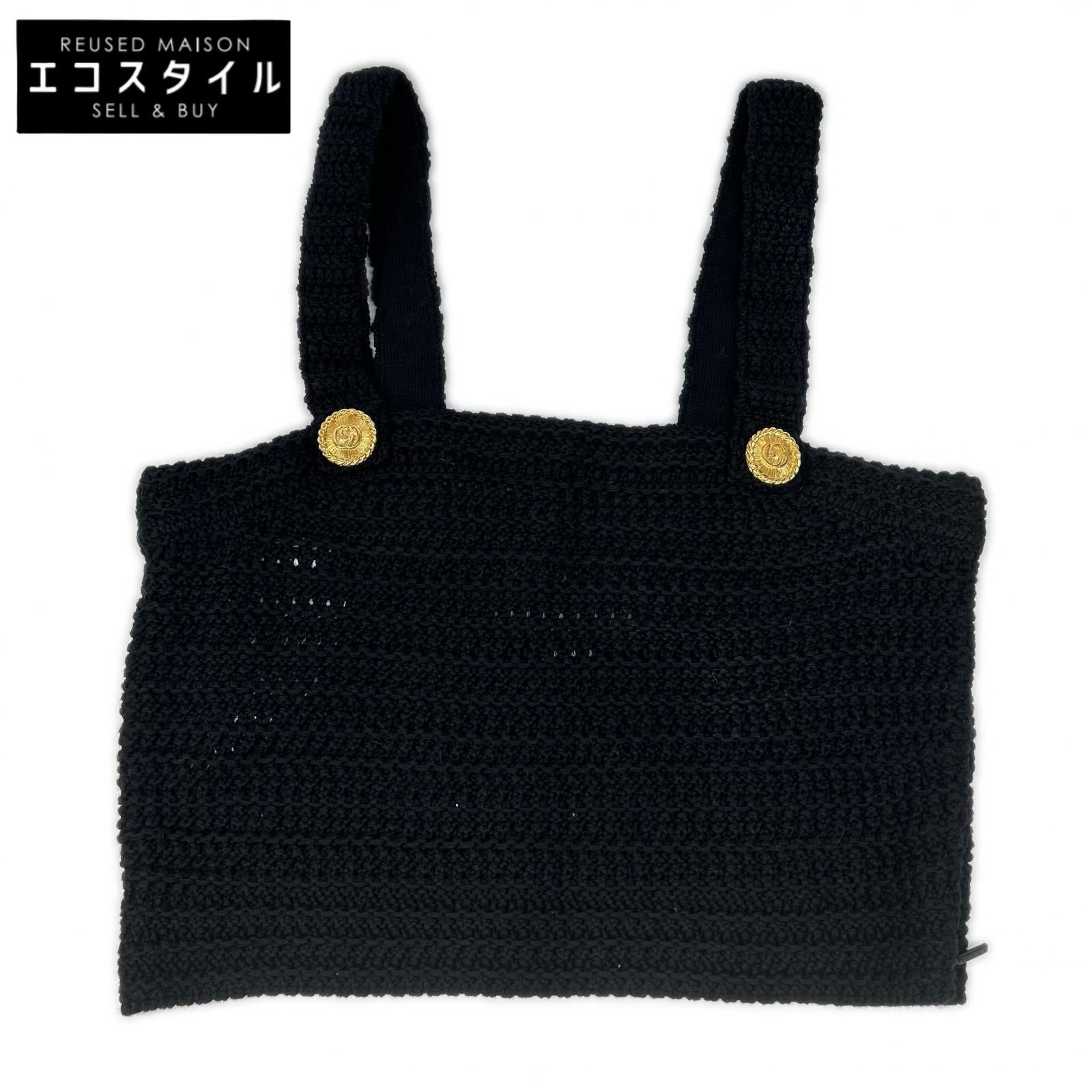 GUCCI グッチ ブラック 747824 ニットキャミソール トップス