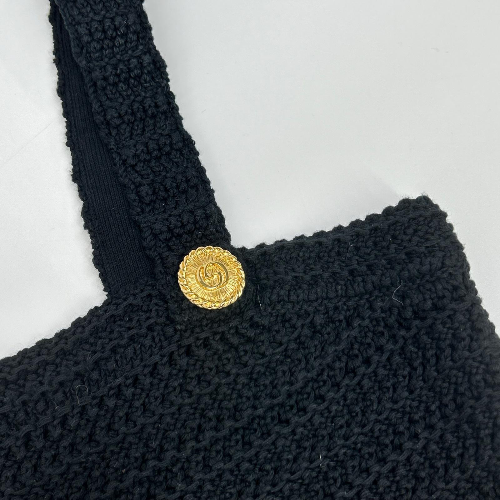 GUCCI グッチ ブラック 747824 ニットキャミソール トップス