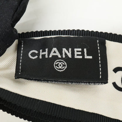 CHANEL シャネル 22A ロゴリボン シルク シュシュ ヘアアクセサリー