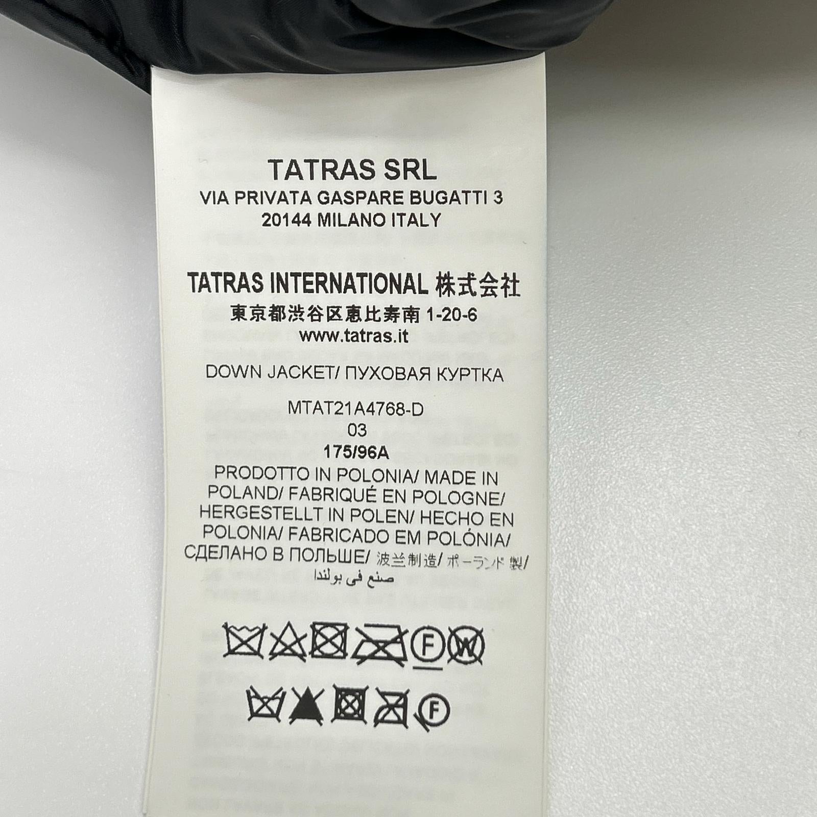 TATRAS タトラス MTAT21A4768-D リライ フライトジャケット ダウン ジャケット