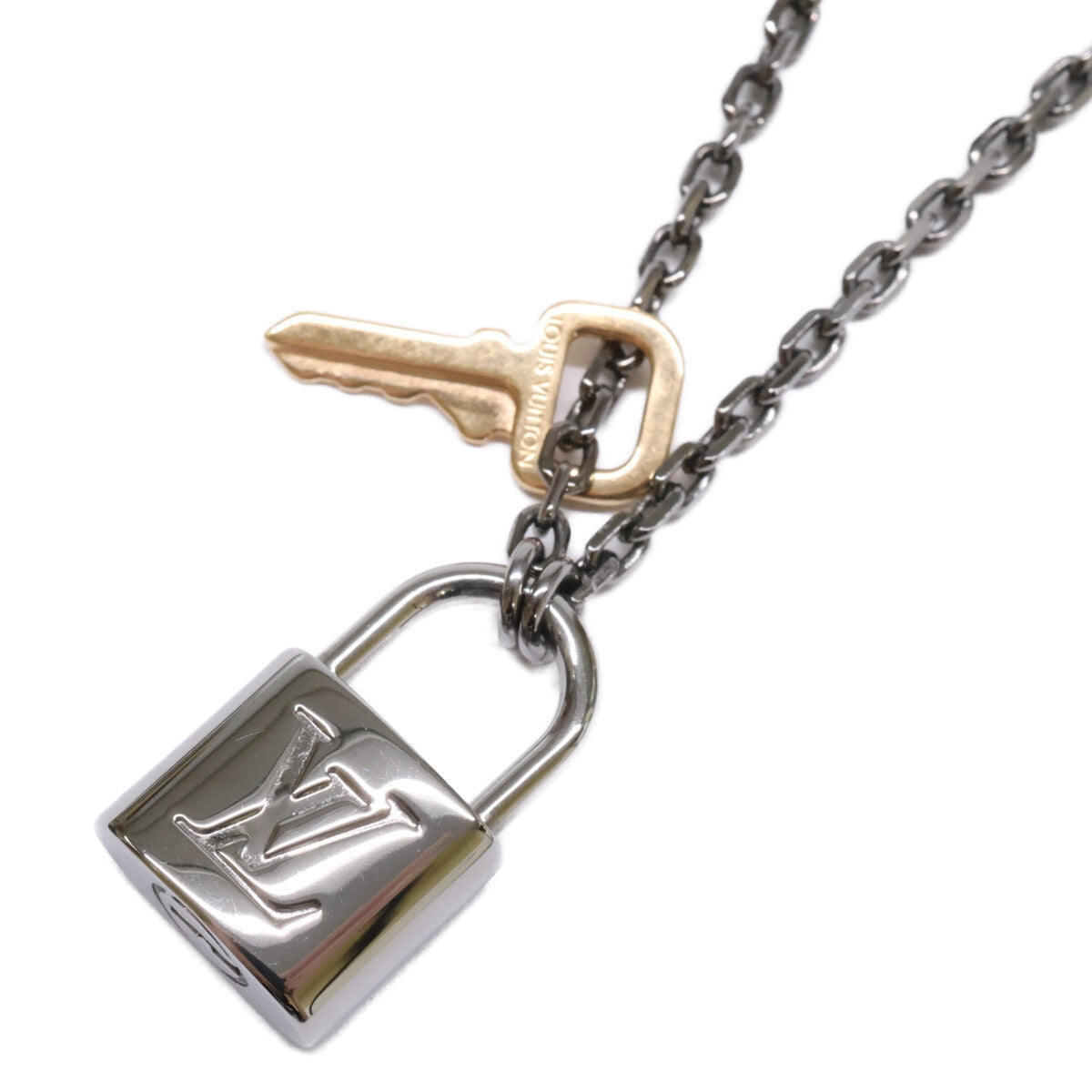 LOUIS VUITTON ルイヴィトン 【美品】M01149 ペンダント・バレンタイン パドロック ネックレス