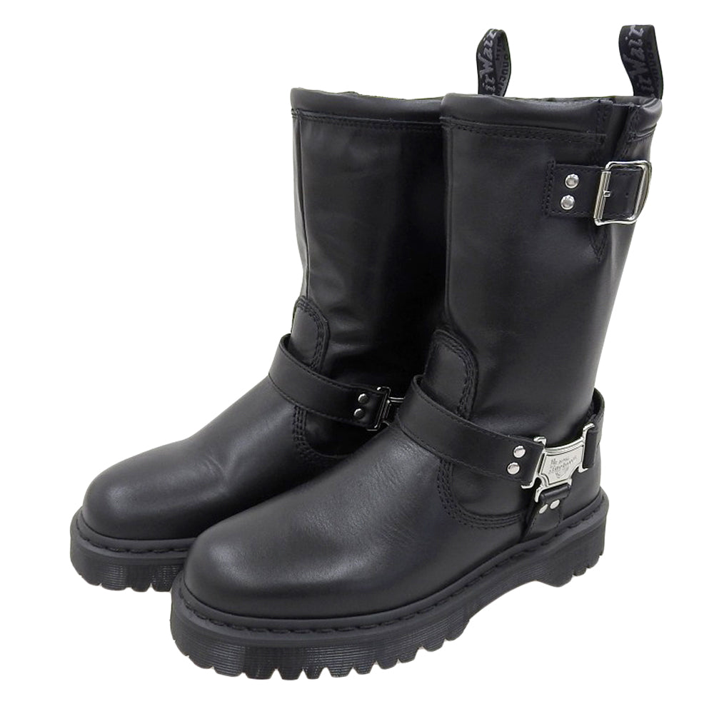 Dr.Martens ドクターマーチン 新品同様 ANISTONE HI リガー ブーツ メンズ ブラック 7 シューズ
