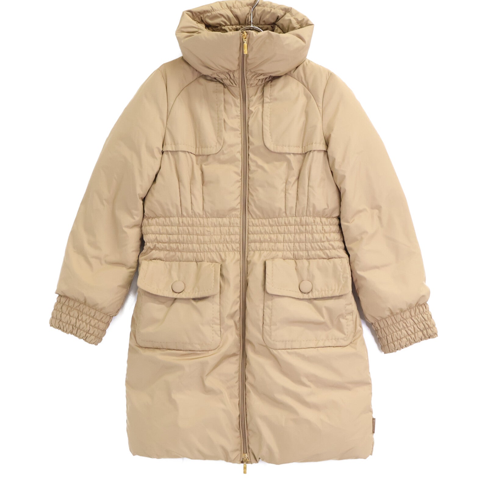 MONCLER モンクレール 49351 BIARRITZ ボリュームカラー ロングダウン コート