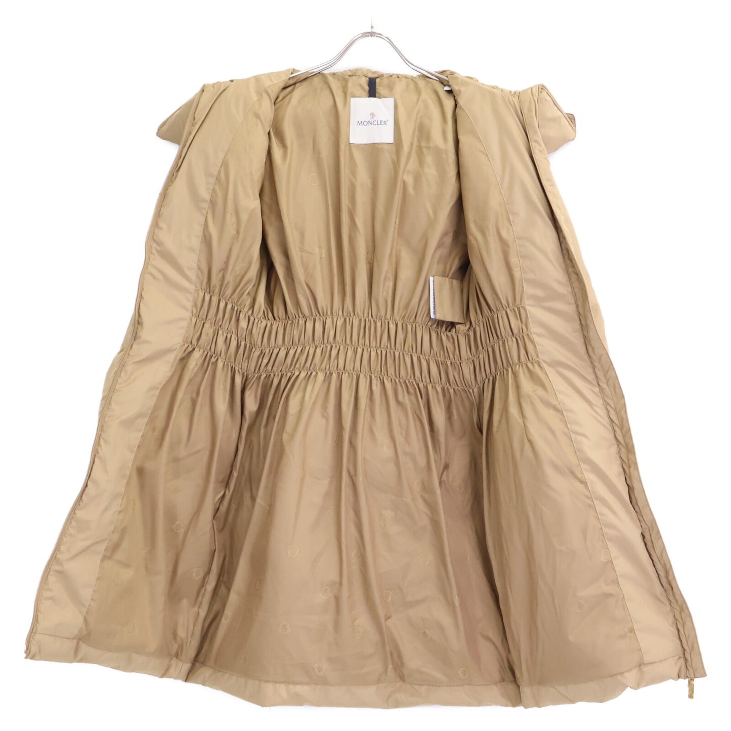 MONCLER モンクレール 49351 BIARRITZ ボリュームカラー ロングダウン コート