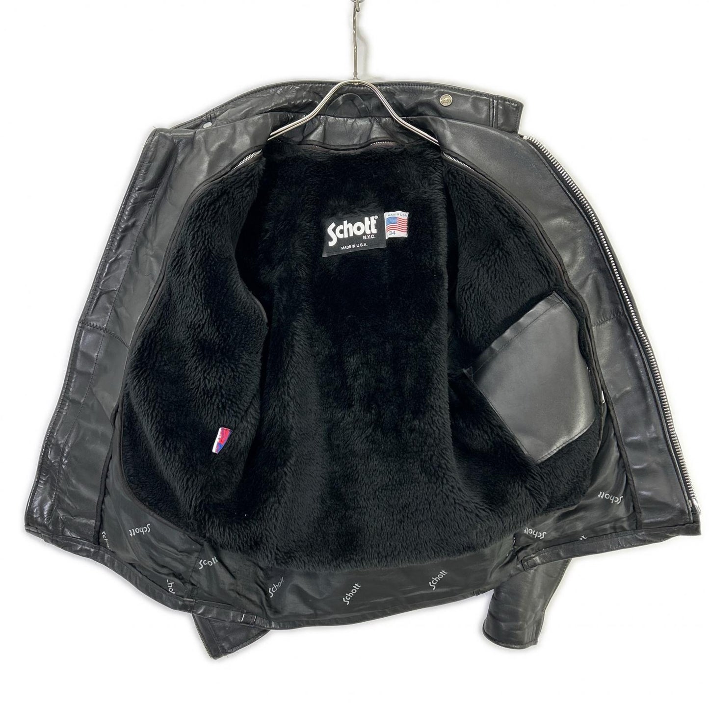 schott ショット 641 ファーライナー シングルライダース ジャケット