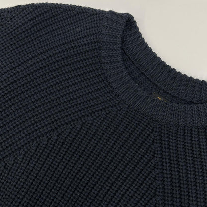 BATONER バトナー BN-23FW ネイビー シグネチャー クルーネックニット トップス