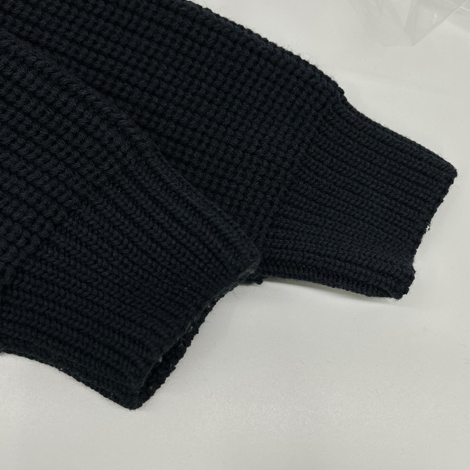 BATONER バトナー BN-23FW ネイビー シグネチャー クルーネックニット トップス