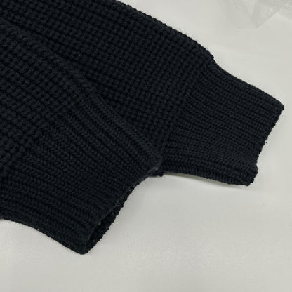 BATONER バトナー BN-23FW ネイビー シグネチャー クルーネックニット トップス