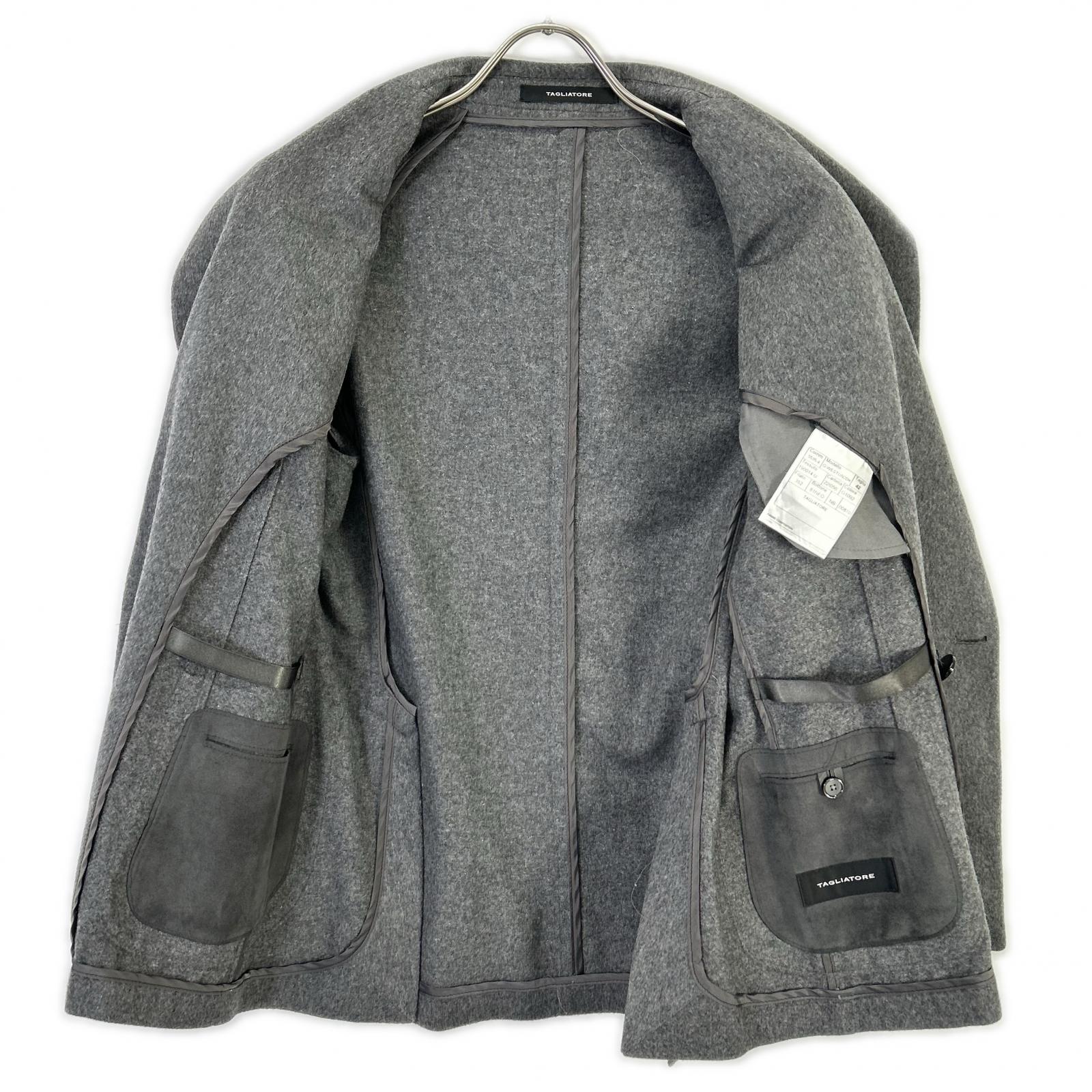 TAGLIATORE Tagliatore G-WESTON2DK gray cashmere double-breasted jacket jacket
