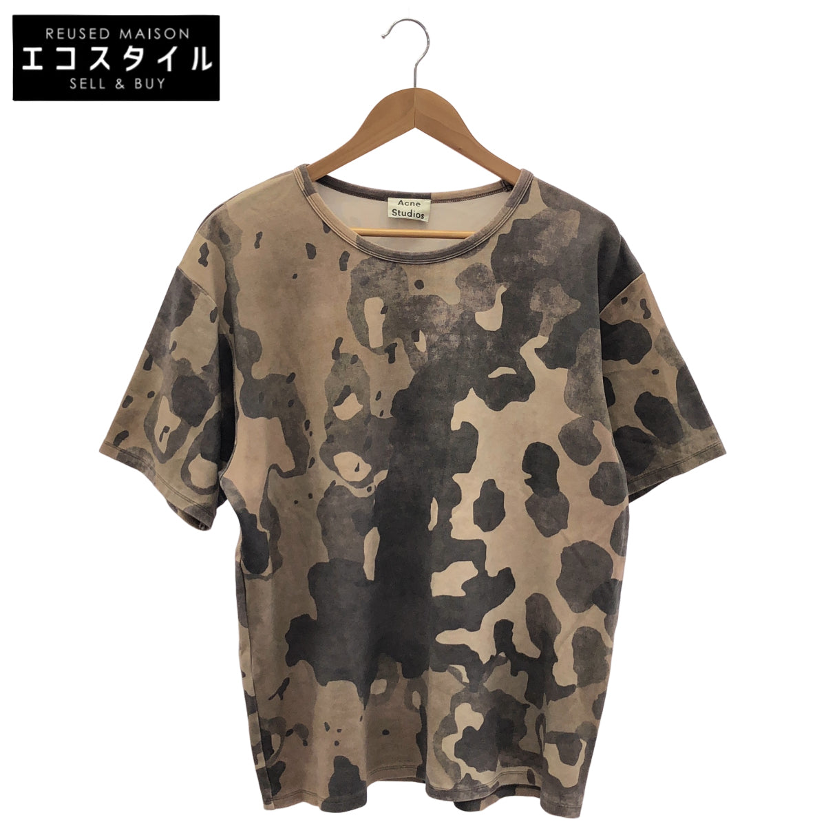 ACNE STUDIOS アクネ ストゥディオズ NIAGARA T PR PSS17 カモフラ 半袖 Tシャツ トップス