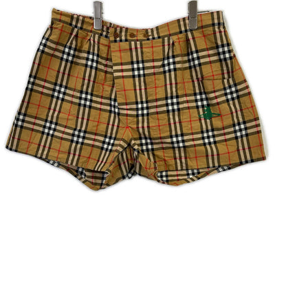 【SALE】 BURBERRY バーバリー 18年 ×ヴィヴィアンウエストウッド ノヴァチェック ショートパンツ ボトムス
