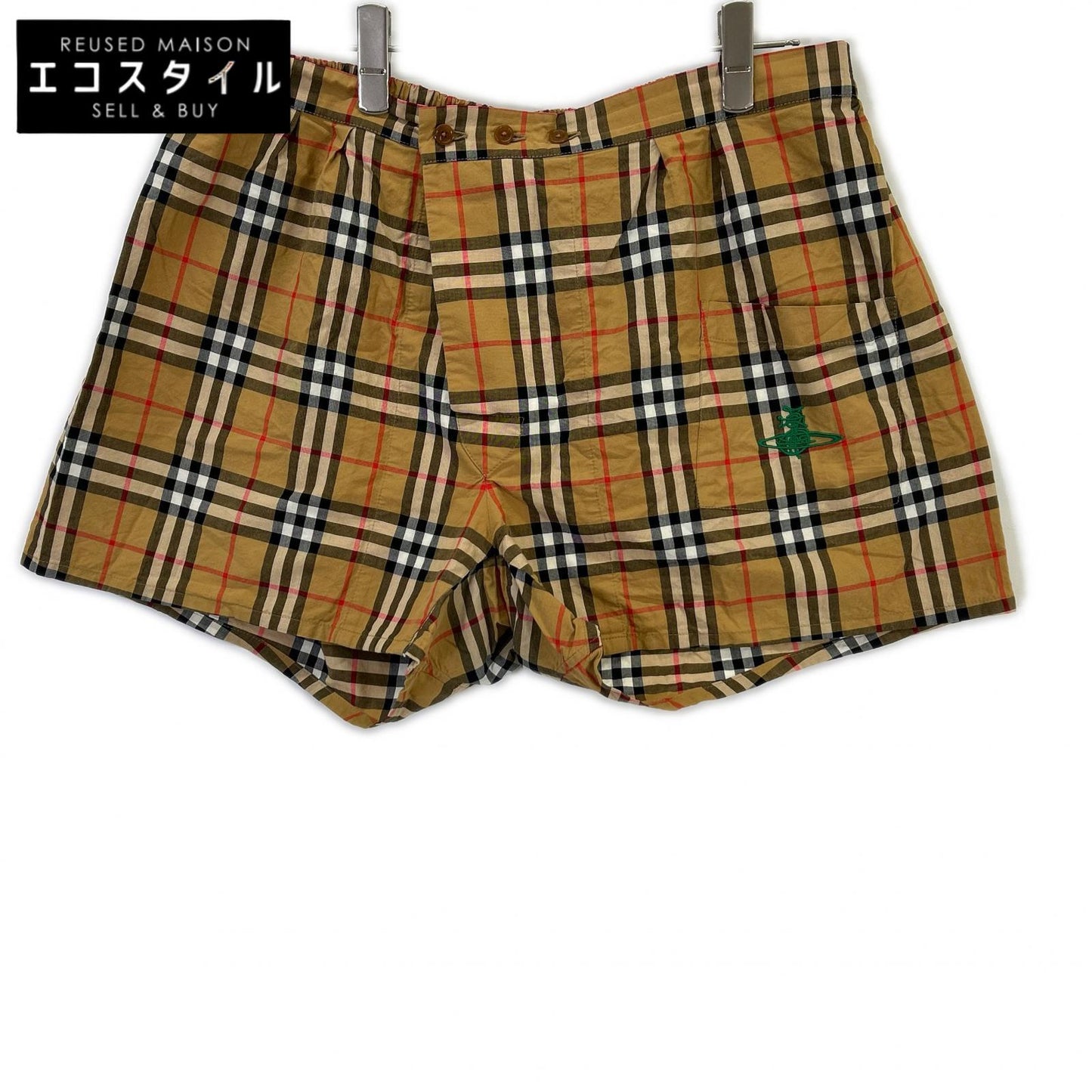BURBERRY バーバリー 18年 ×ヴィヴィアンウエストウッド ノヴァチェック ショートパンツ ボトムス
