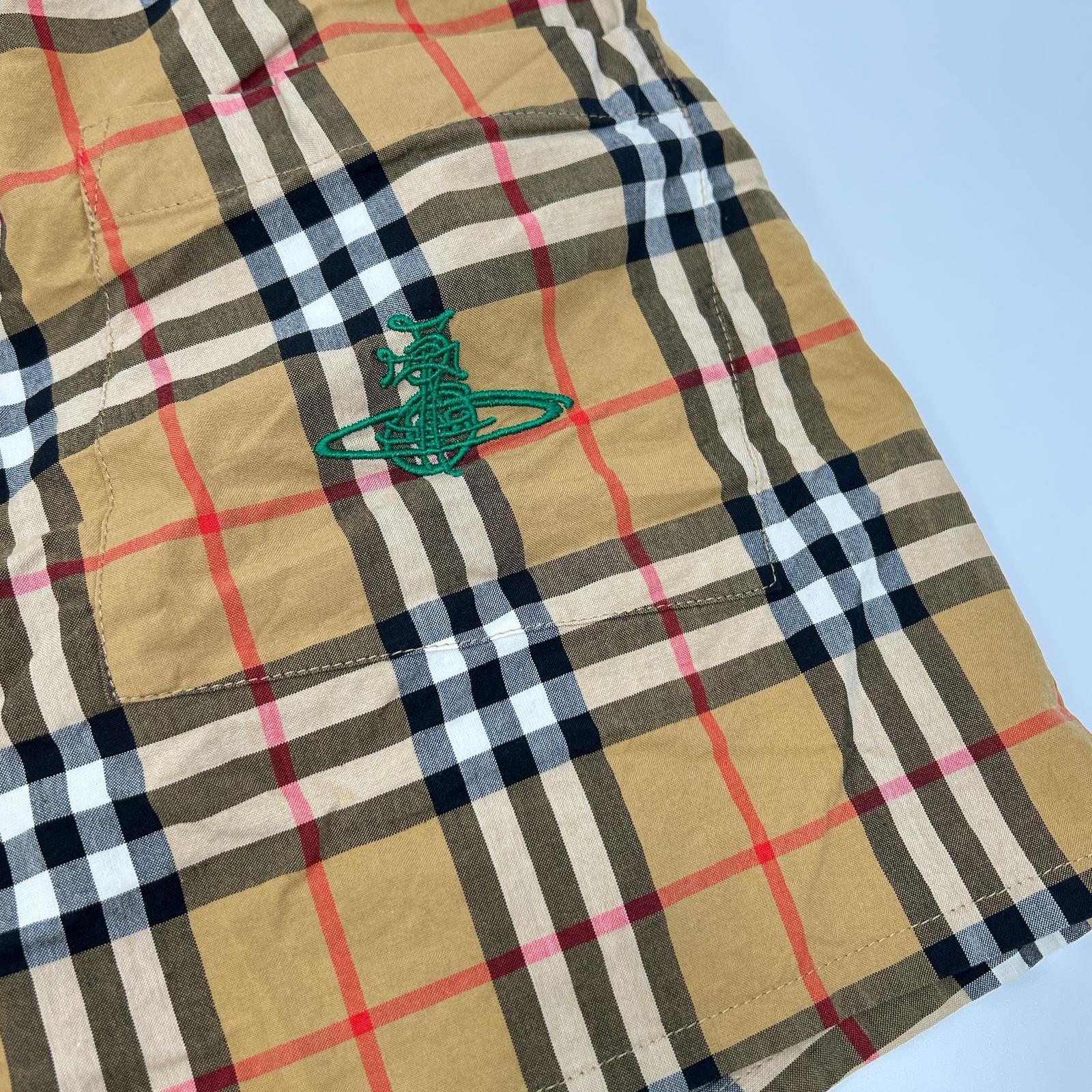 【SALE】 BURBERRY バーバリー 18年 ×ヴィヴィアンウエストウッド ノヴァチェック ショートパンツ ボトムス
