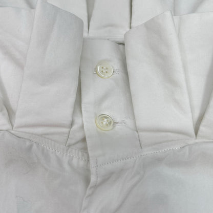 COMMEdesGARCONS HOMME PLUS コムデギャルソンオムプリュス ホワイト PO-B029 スリーブレスカラーフリルノースリーブシャツ トップス