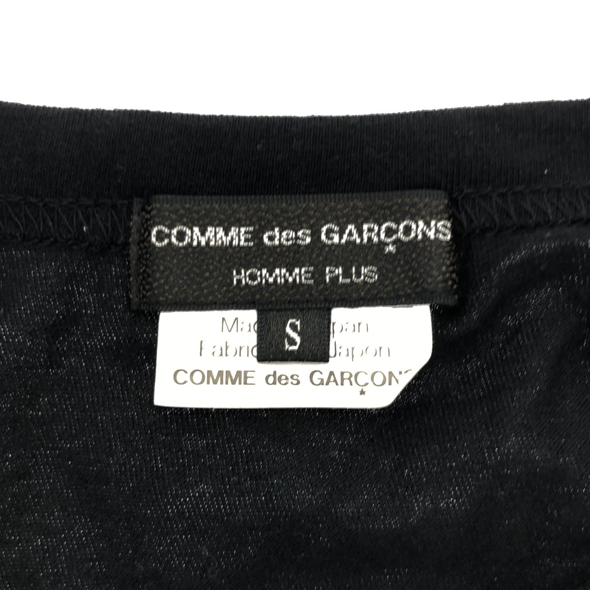 COMMEdesGARCONS HOMME PLUS コムデギャルソンオムプリュス ブラック PJ-T050 フリルTシャツ トップス