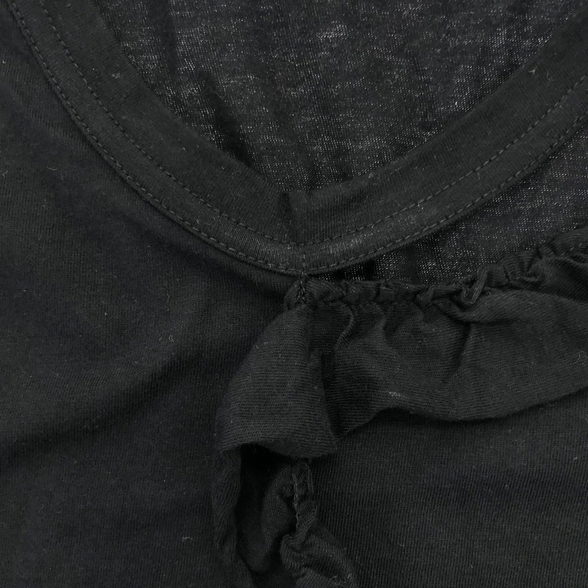 COMMEdesGARCONS HOMME PLUS コムデギャルソンオムプリュス ブラック PJ-T050 フリルTシャツ トップス