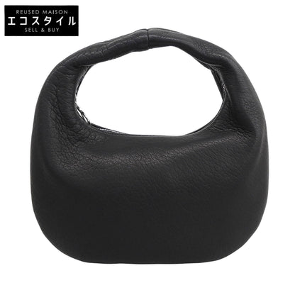 Aeta アエタ 新品同様 ROUND ONE SHOULDER レザー ハンドバッグ レディース ブラック DA58 ハンドバッグ