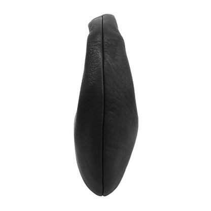 Aeta アエタ 新品同様 ROUND ONE SHOULDER レザー ハンドバッグ レディース ブラック DA58 ハンドバッグ