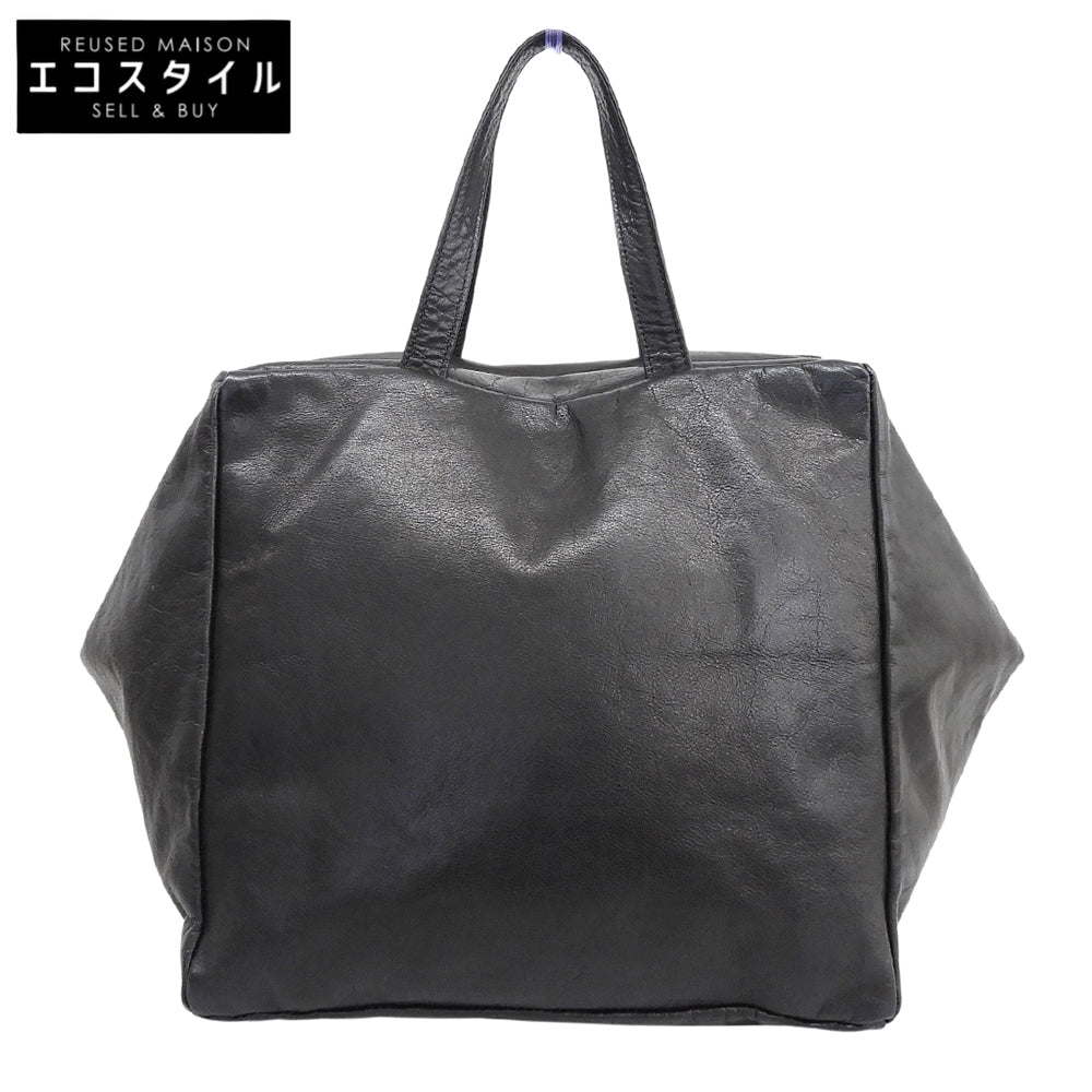 Les Basiques レ バシック 美品 ソフトレザー トートバッグ レディース ブラック トートバッグ