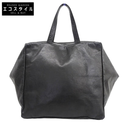 Les Basiques レ バシック 美品 ソフトレザー トートバッグ レディース ブラック トートバッグ