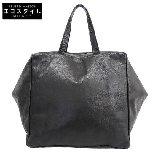 Les Basiques レ バシック 美品 ソフトレザー トートバッグ レディース ブラック トートバッグ
