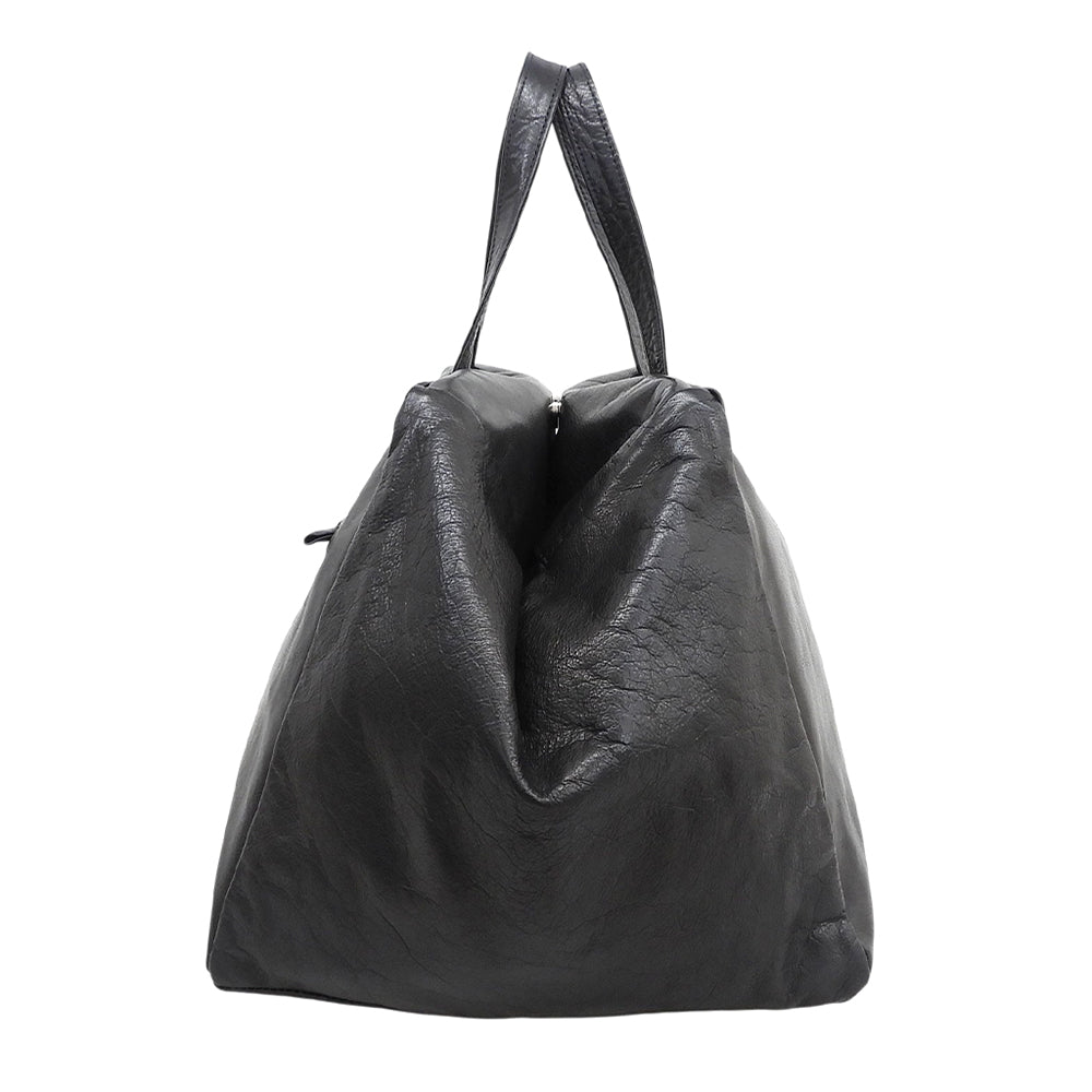 Les Basiques レ バシック 美品 ソフトレザー トートバッグ レディース ブラック トートバッグ