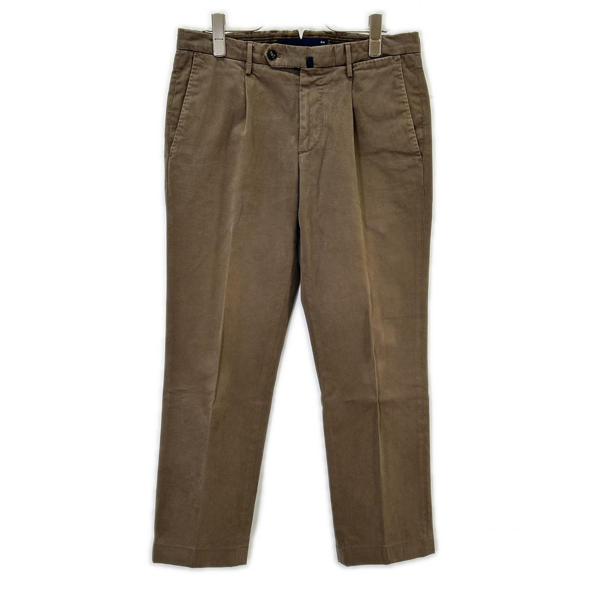 INCOTEX Incotex Brown 1NGW24 Slim-Fit One-Pleat Pants Bottoms