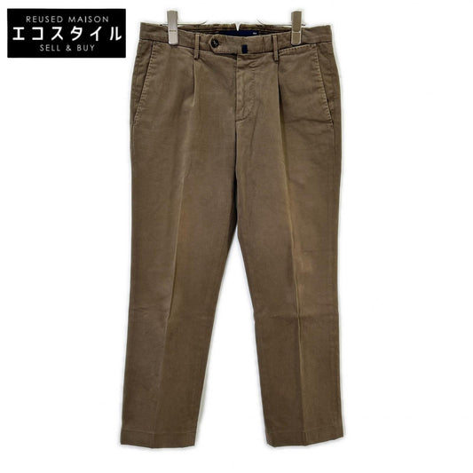 INCOTEX Incotex Brown 1NGW24 Slim-Fit One-Pleat Pants Bottoms
