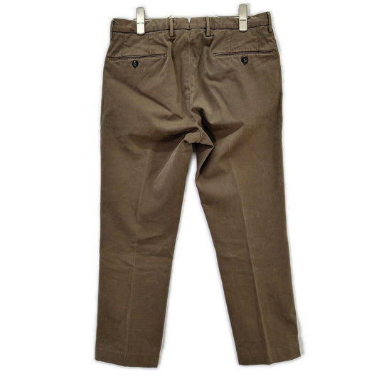 INCOTEX Incotex Brown 1NGW24 Slim-Fit One-Pleat Pants Bottoms