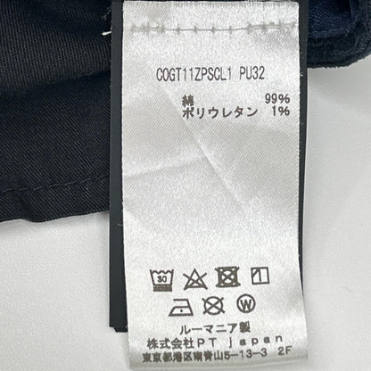 PT TORINO ピーティートリノ ネイビー COGT11ZPSCL1 コーデュロイ 1プリーツ スラックスパンツ ボトムス