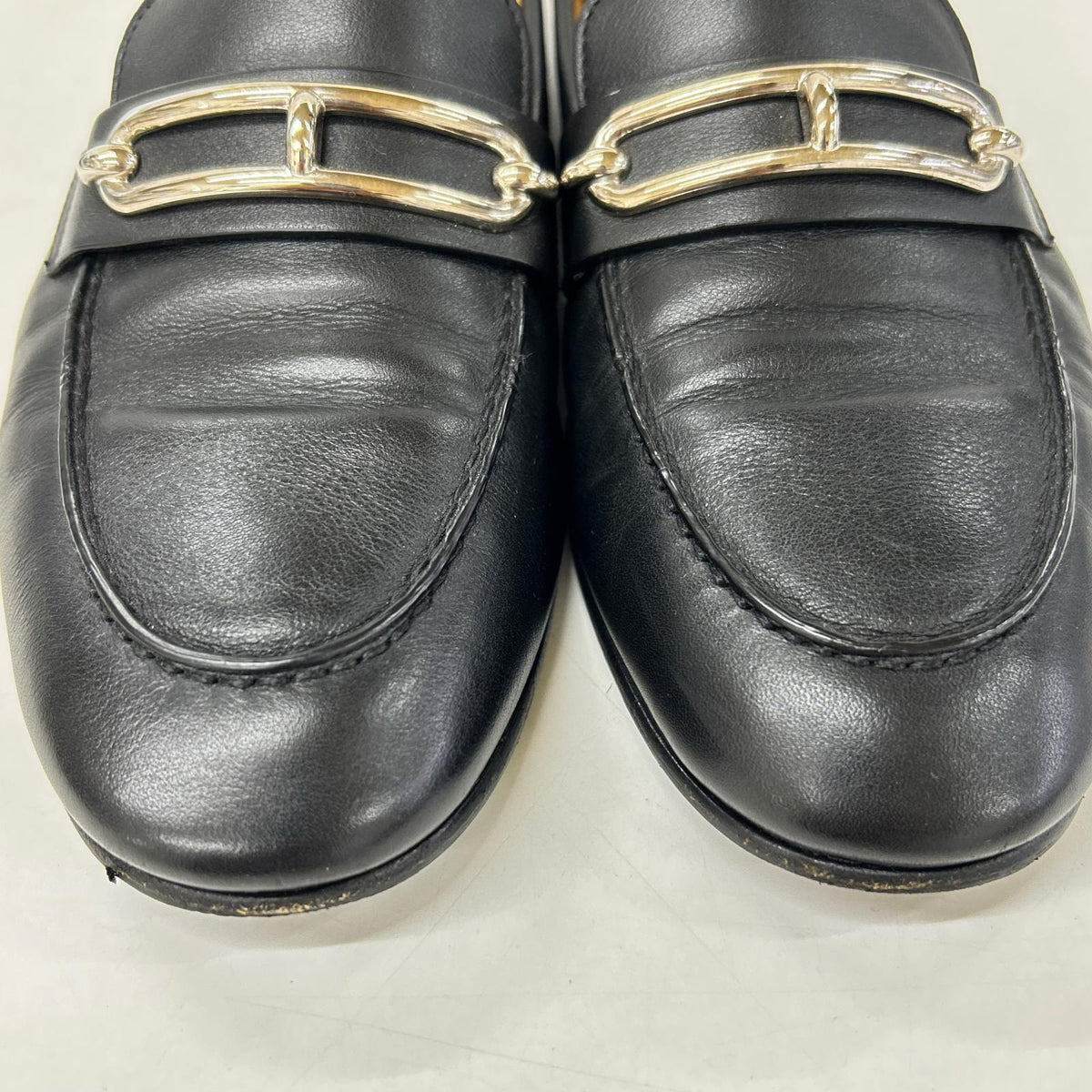 HERMES エルメス レザー コレットローファー シューズ