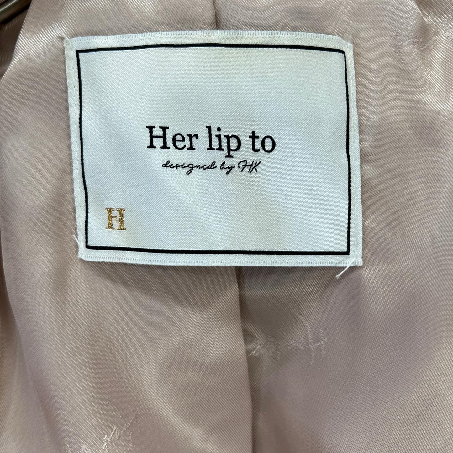 her lip to ハーリップトゥ 24年製 1243307072 ピンク ウィンターラブフォックスファーコート ジャケット
