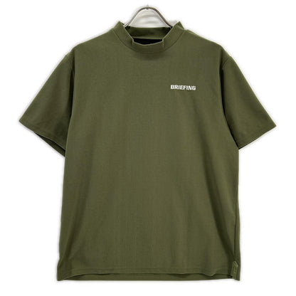 BRIEFING ブリーフィング BRG253M04 オリーブ モックネック 半袖 Tシャツ トップス