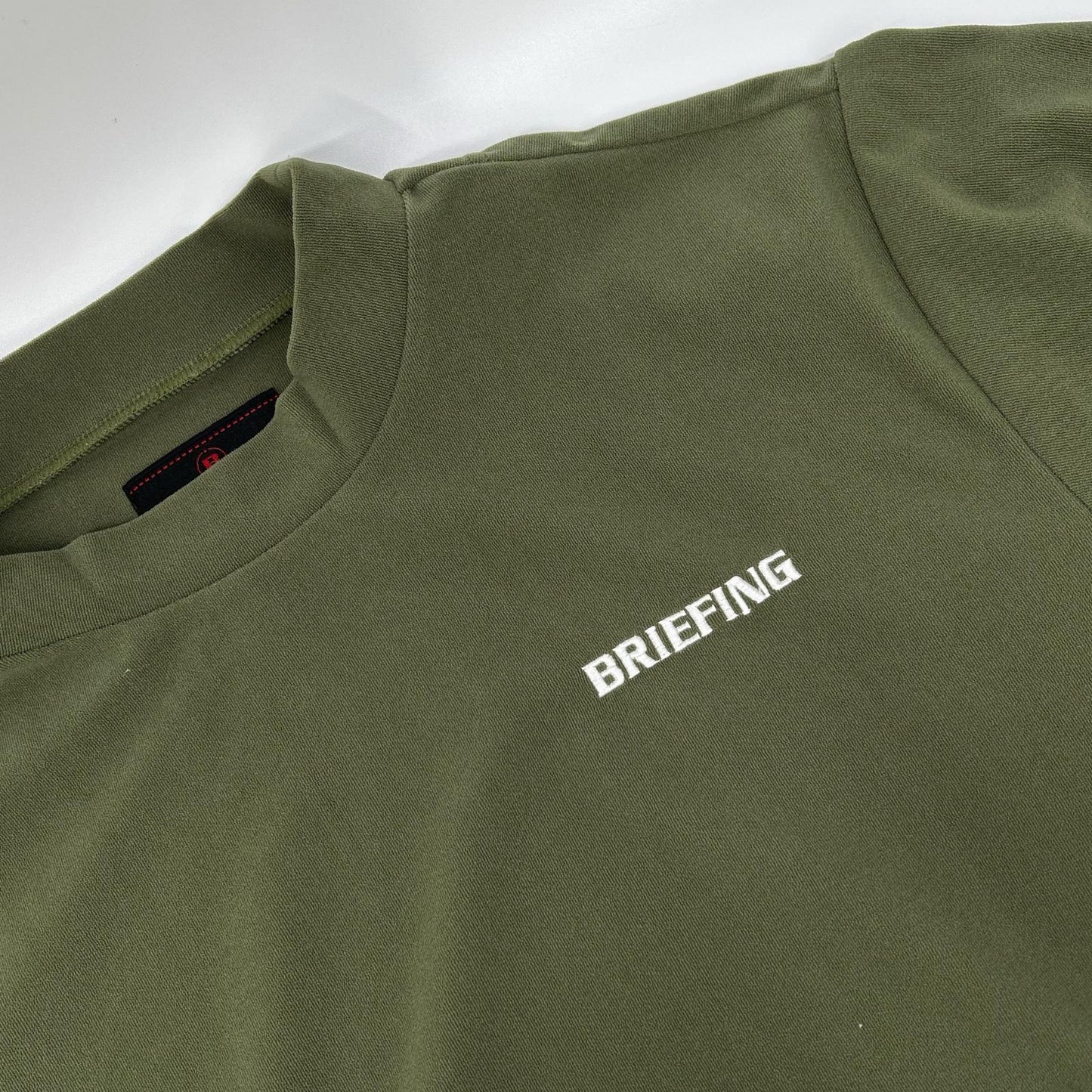 BRIEFING ブリーフィング BRG253M04 オリーブ モックネック 半袖 Tシャツ トップス