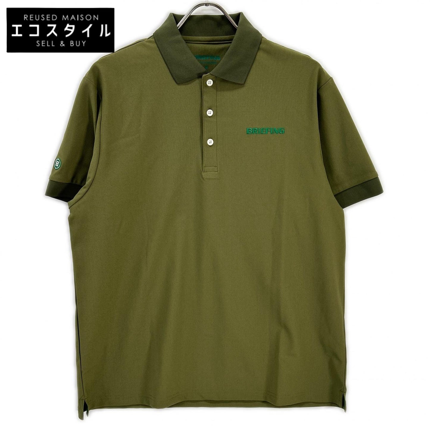 BRIEFING ブリーフィング BRG253M01 オリーブ EARTH POLO シャツ トップス