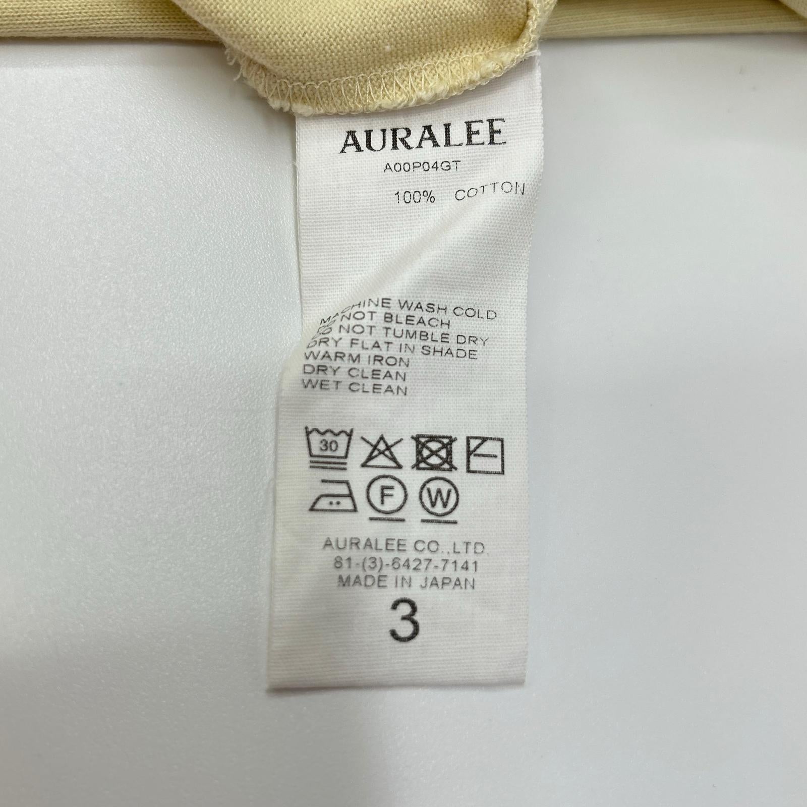 AURALEE オーラリー A00P04GT LUSTER PLAITING BOAT NECK TEE トップス
