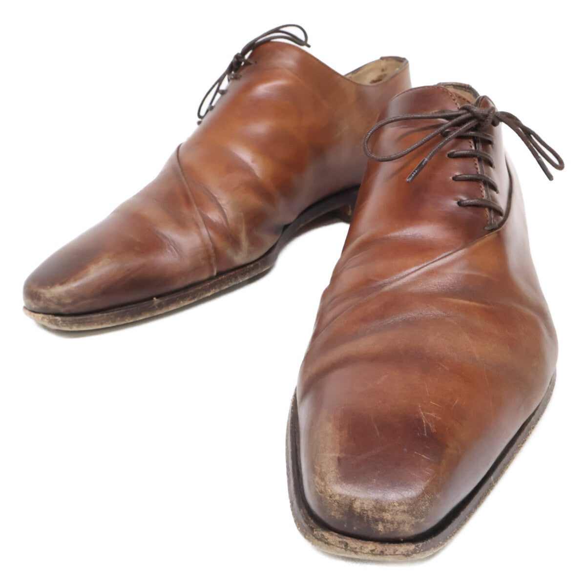 SANTONI サントーニ 16407 サイドレース プレーントゥ シューズ シューズ
