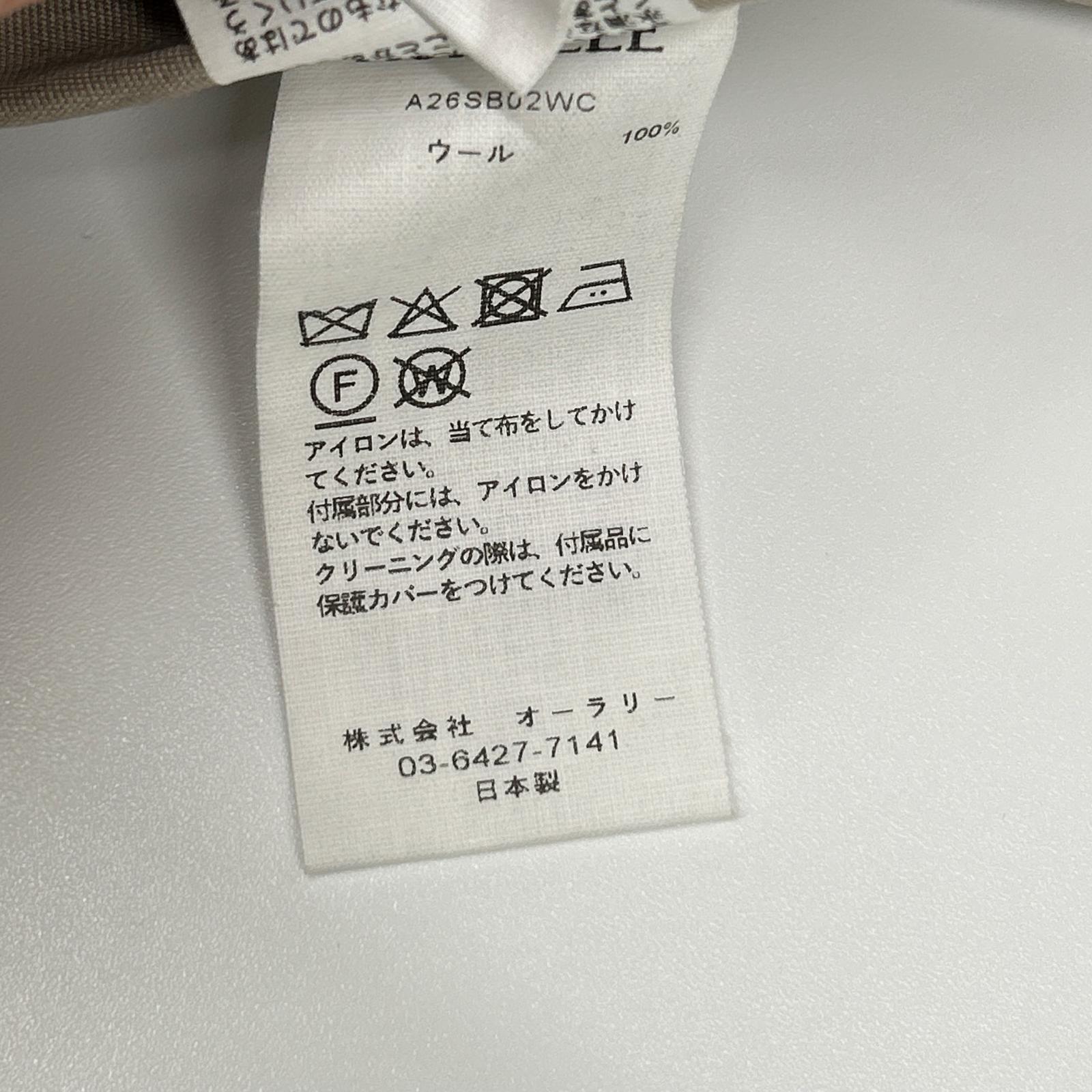 AURALEE オーラリー A26SB02WC WOOL MAX CANVAS BLOUSON ジャケット