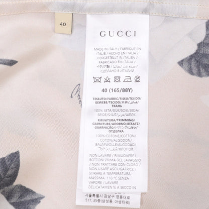 GUCCI グッチ 【新品同様/国内正規】779355 ZAP5X フラワープリント シルク 開襟シャツ トップス