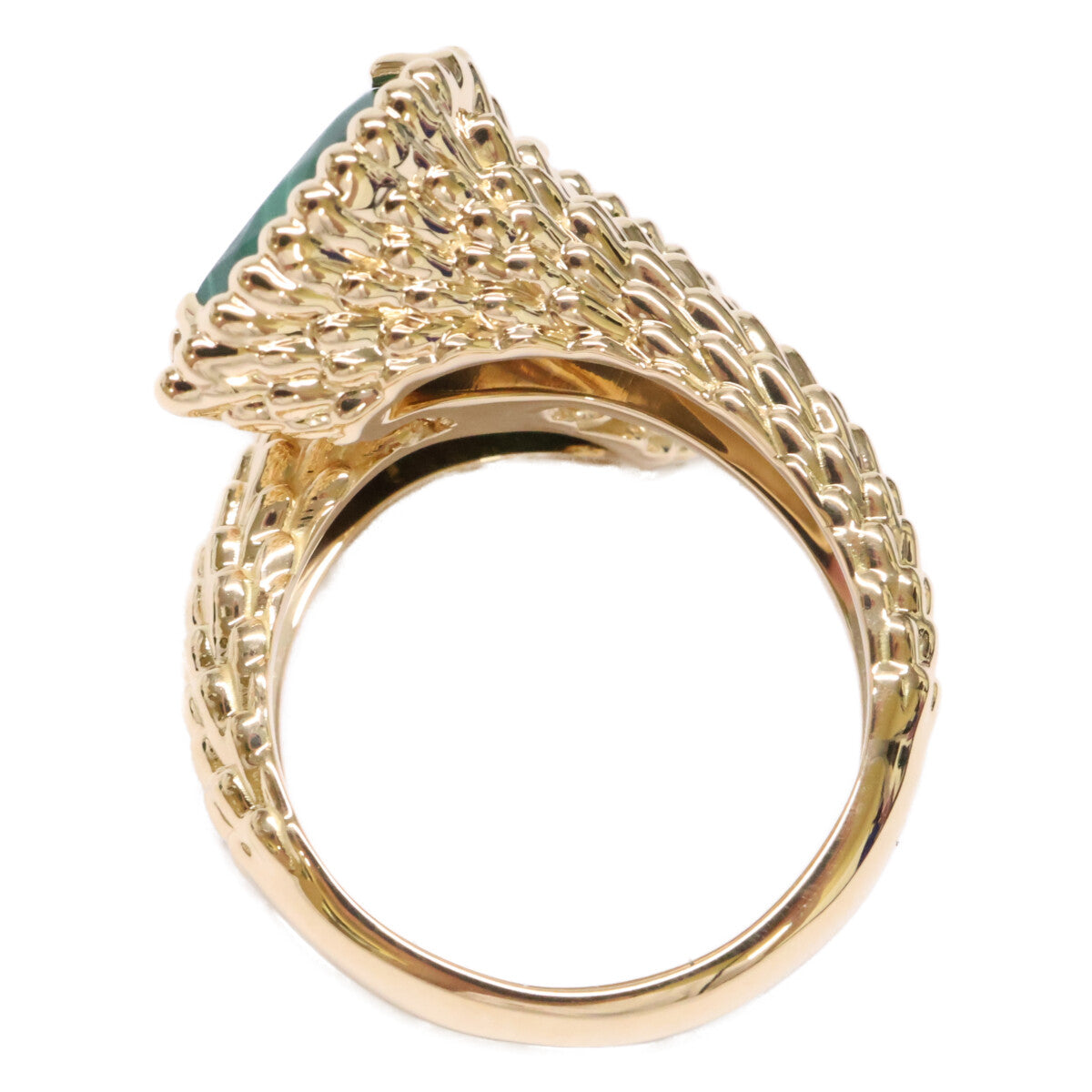 BOUCHERON ブシュロン 仕上げ済み JRG02797 セルパンボエム トワエモア マラカイト リング 指輪