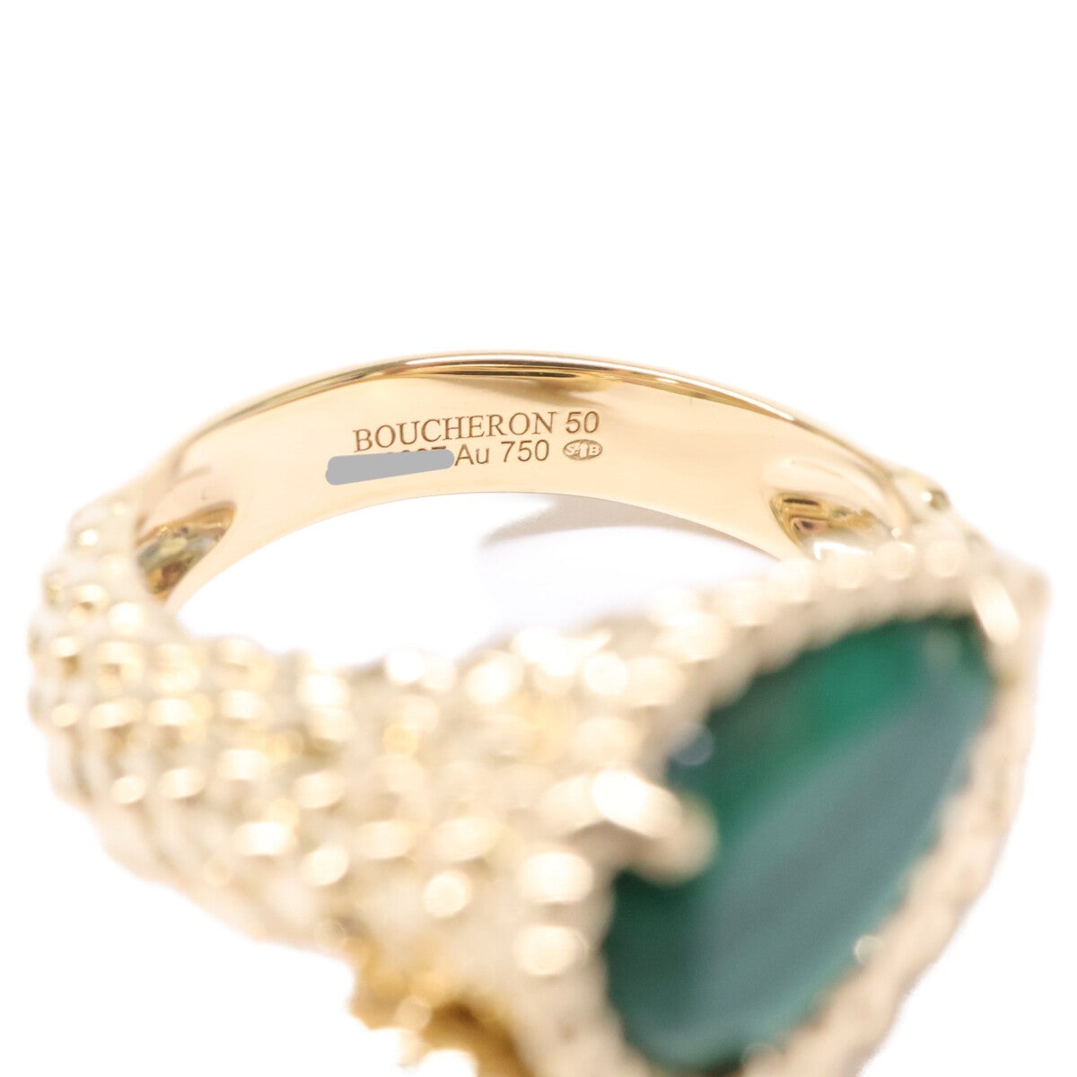 BOUCHERON ブシュロン 仕上げ済み JRG02797 セルパンボエム トワエモア マラカイト リング 指輪